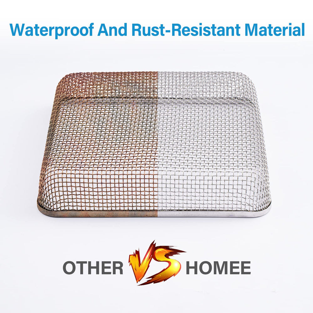 HOMEE easy-install vent screen pops on with included tool