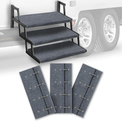 HOMEE RV Step Covers on 23-inch-wide stairs for safer entry