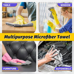 HOMERHYME 11-5x11-5 grey towels deliver consistent lint-free results.