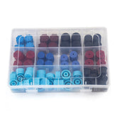 HomeSoGood 77Pcs valve core dust caps set protects the AC system.