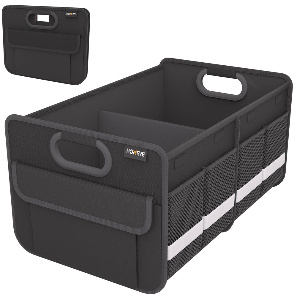 Homeve trunk organizer folded compactly for storage.