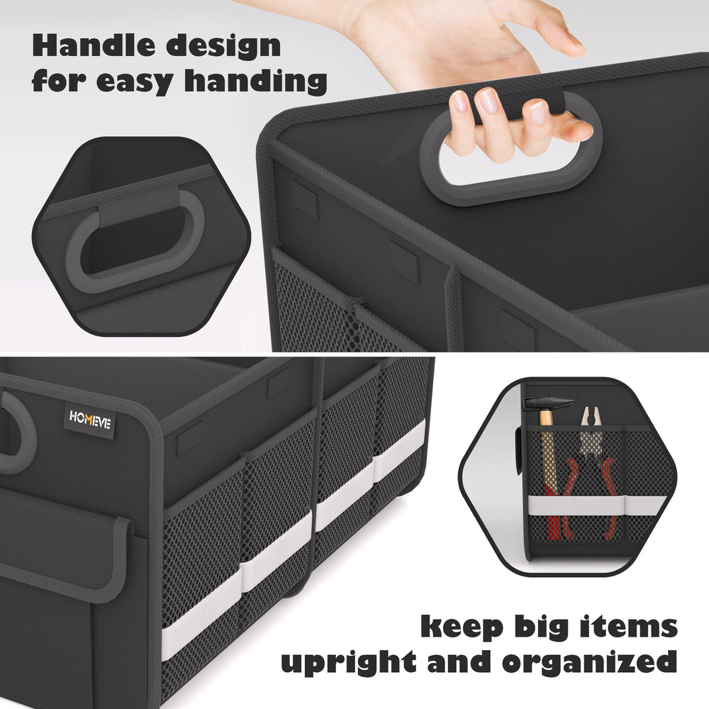 Homeve trunk organizer reinforced stitching for heavy use.