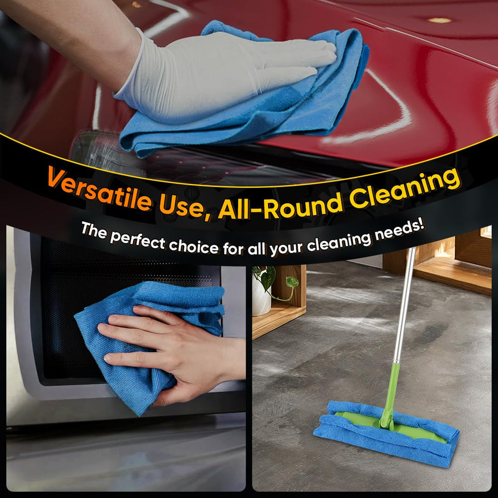 HOMEXCEL blue microfiber towel ideal for car interior detailing