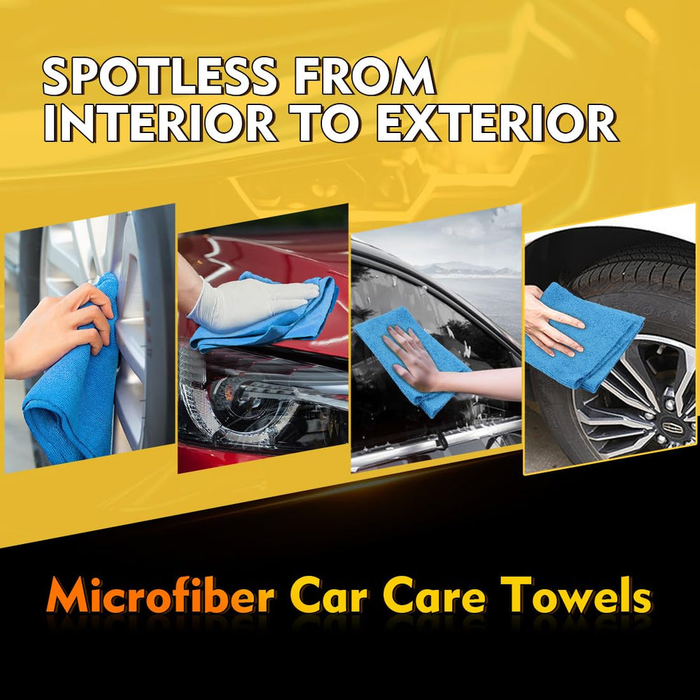 HOMEXCEL blue microfiber towel dries quickly after use