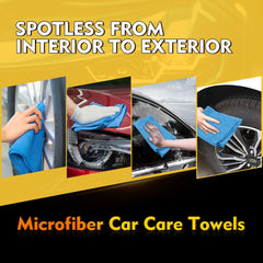 HOMEXCEL blue microfiber towel dries quickly after use