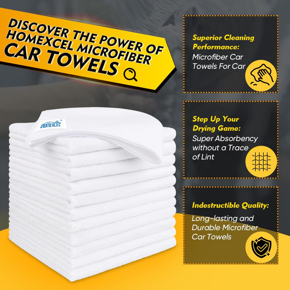 HOMEXCEL car exterior cleaning cloth absorbs dirt without scratching.