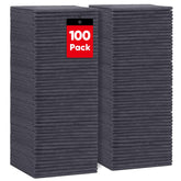 HOMEXCEL Grey microfiber cloths—100-pack for bulk cleaning, lint-free on windows and surfaces.