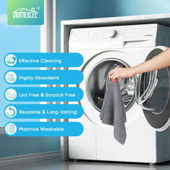 HOMEXCEL highly absorbent cloths lock liquids securely, helping tidy up spills with ease.