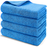 HOMEXCEL drying towel in use on car surface, ultra-absorbent and lint-free.