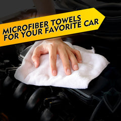 HOMEXCEL ultra-absorbent drying cloth quickly soaks up moisture.