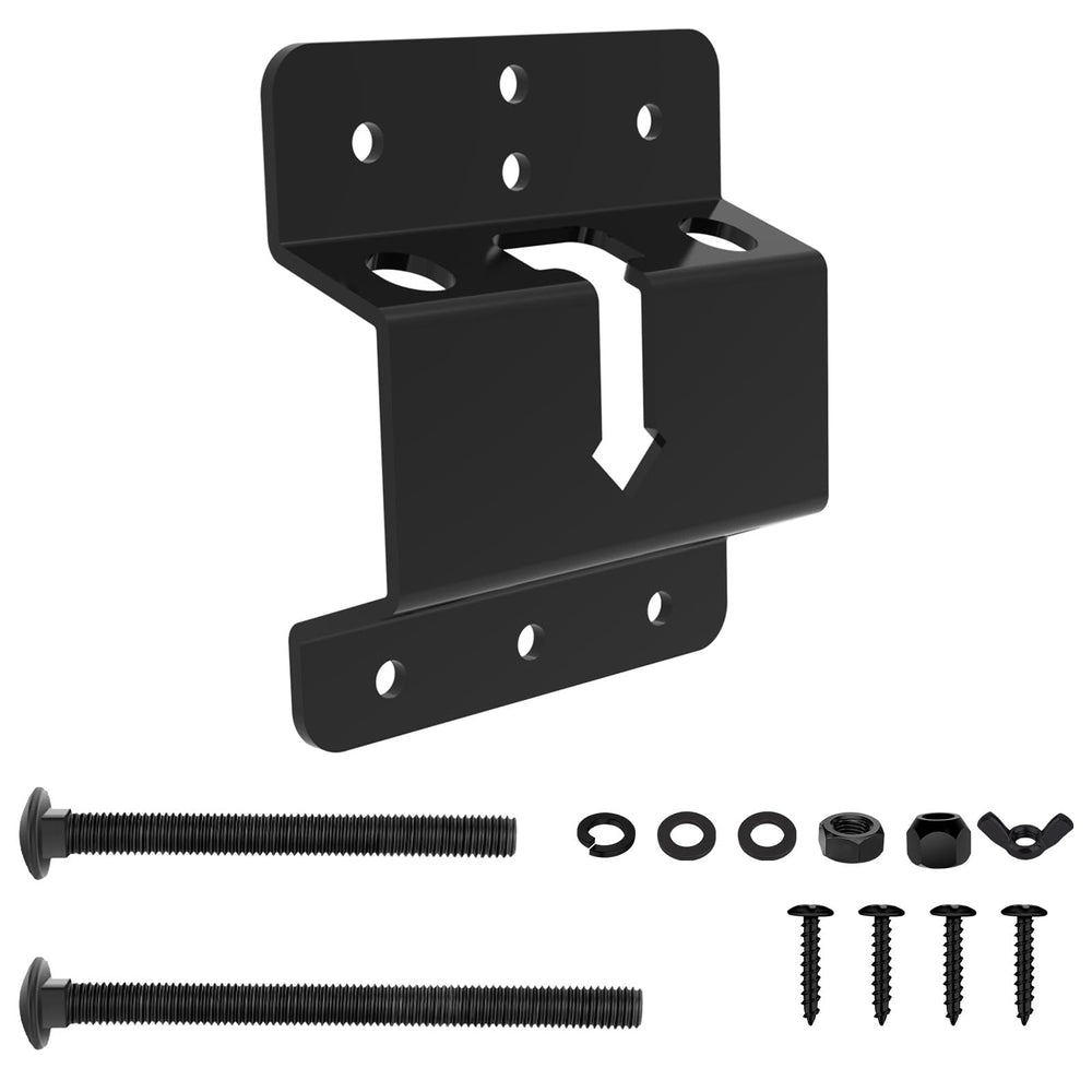 Homydom enclosed trailer spare tire mount fits most tires and spaces.