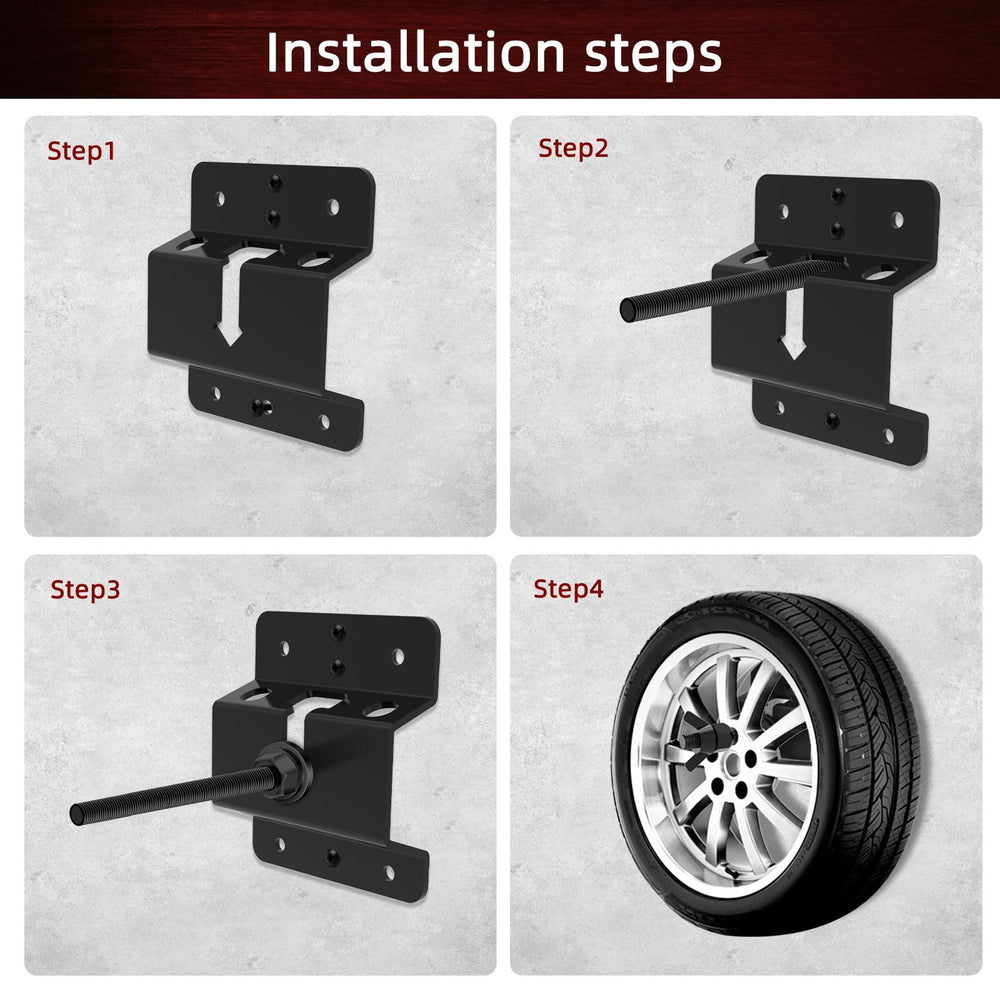 Homydom upgraded spare wheel carrier offers wobble resistance on busy sites.