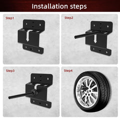 Homydom upgraded spare wheel carrier offers wobble resistance on busy sites.