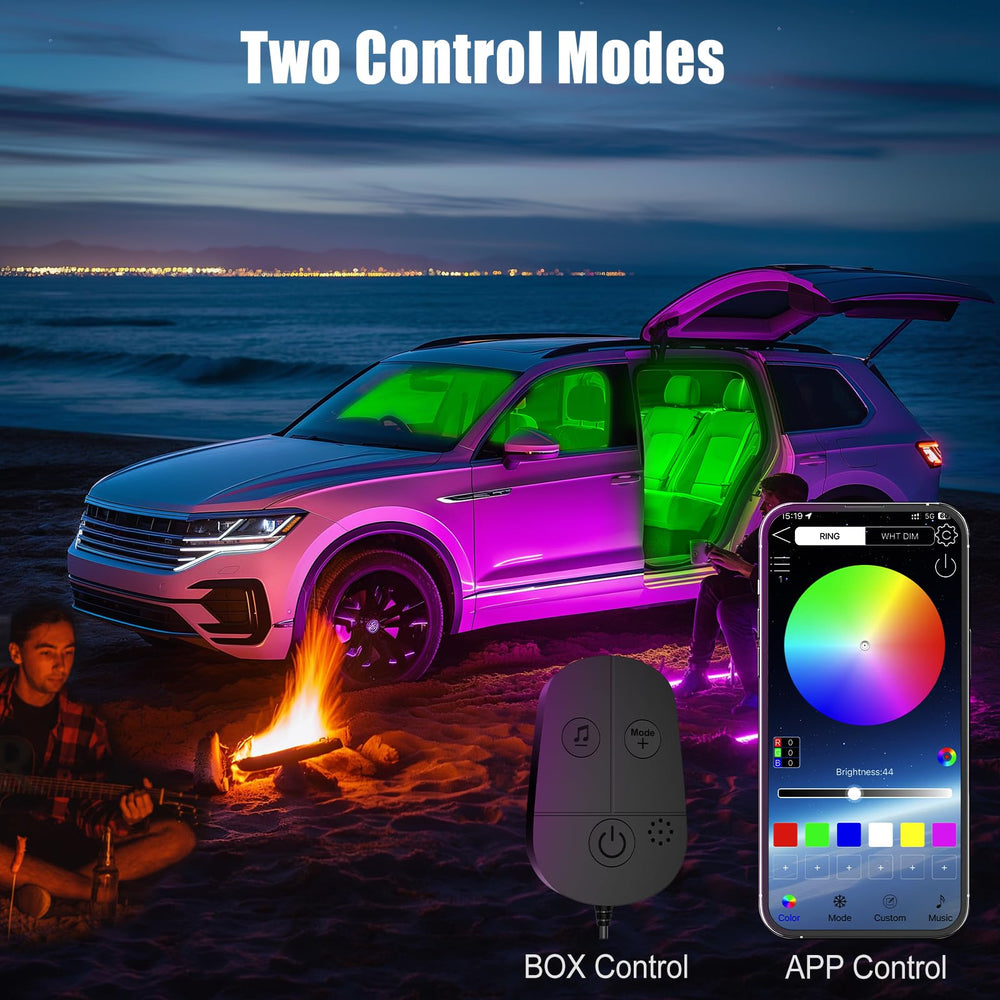 Honalia app controlled car lights offer customizable ambient colors