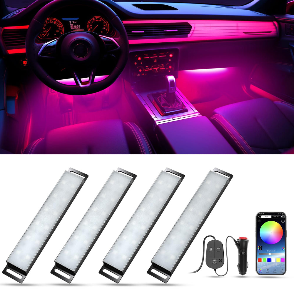 Honalia car interior LED strip in DIY mode for mood lighting on the road