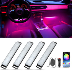 Honalia car interior LED strip in DIY mode for mood lighting on the road