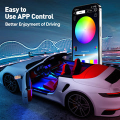 Honalia car LED lights app control for DIY color moods