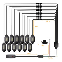 Honalia extension wire option for adding more rock lights
