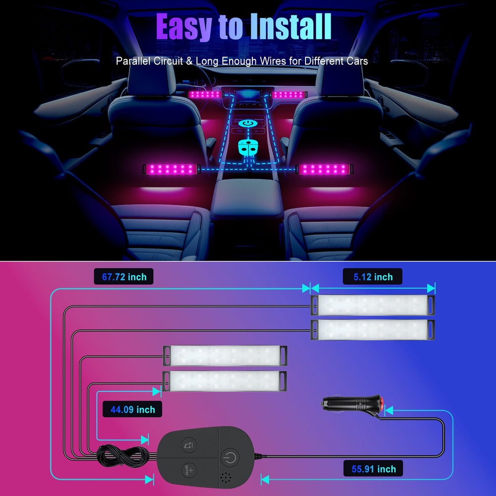 Honalia quick install car interior lights suited to cars trucks and SUVs