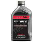 Honda ATF Type 3.1 bottle label; genuine OEM fluid for reliable shifting