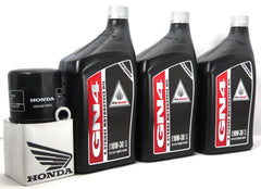 Honda CBR600RR oil change kit with GN4 oil, OEM filter, and crush washer for easy maintenance