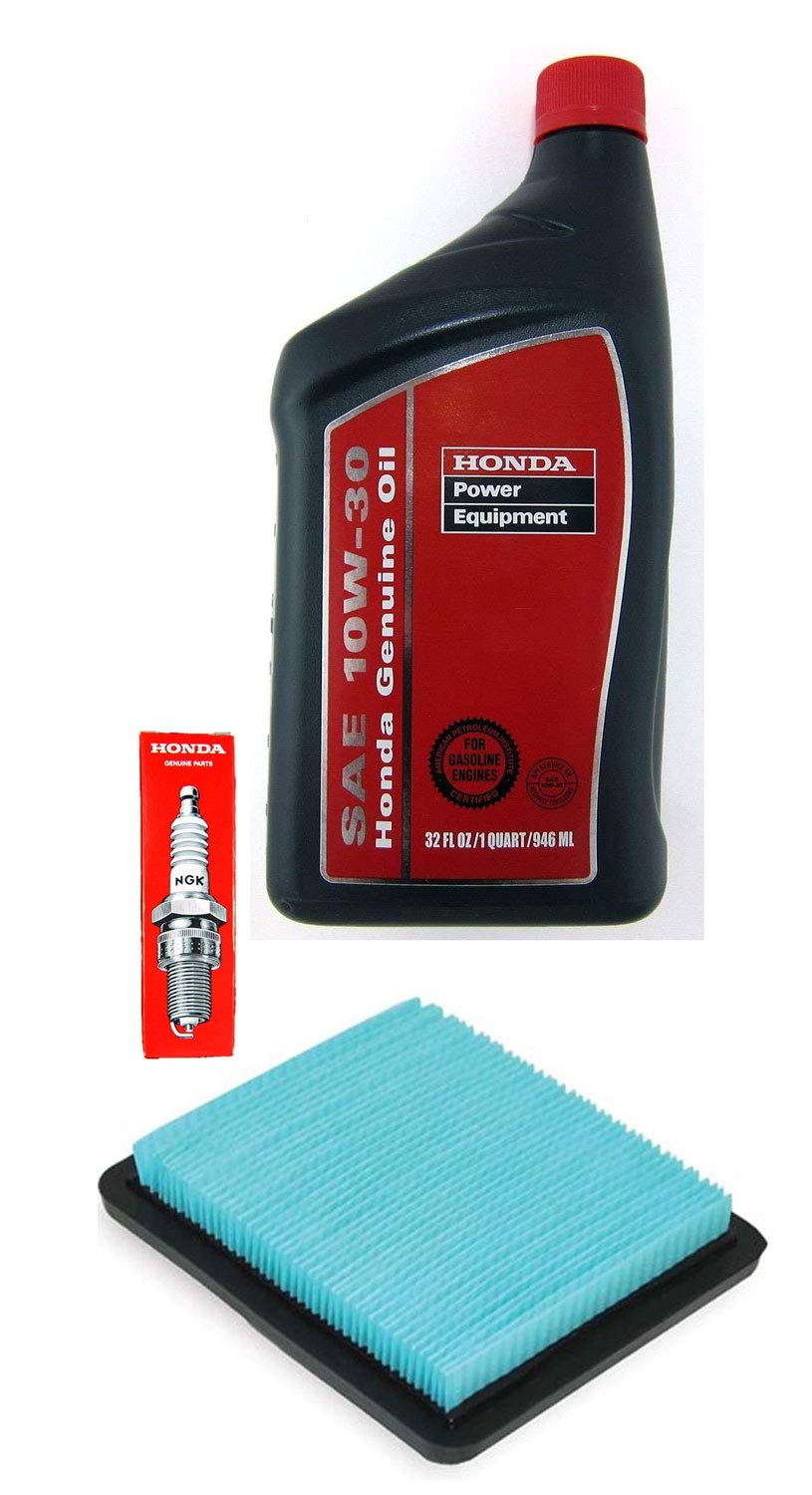 Honda EU3000 Tune-Up Kit with oil, spark plug, and air filter for smoother power
