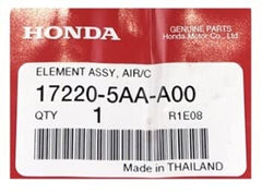 Honda Genuine Element Air Cleaner close-up emphasizing precise fit and airflow.