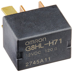 Honda Genuine Relay Assembly close-up shows durable Omron micro ISO switch.