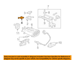 Honda PCV valve assembly dimensions label helps verify correct mounting size