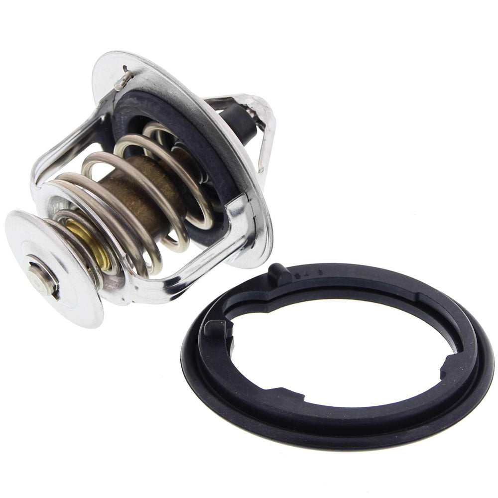 Honda marine thermostat installed in a boat engine for steady temperature control.