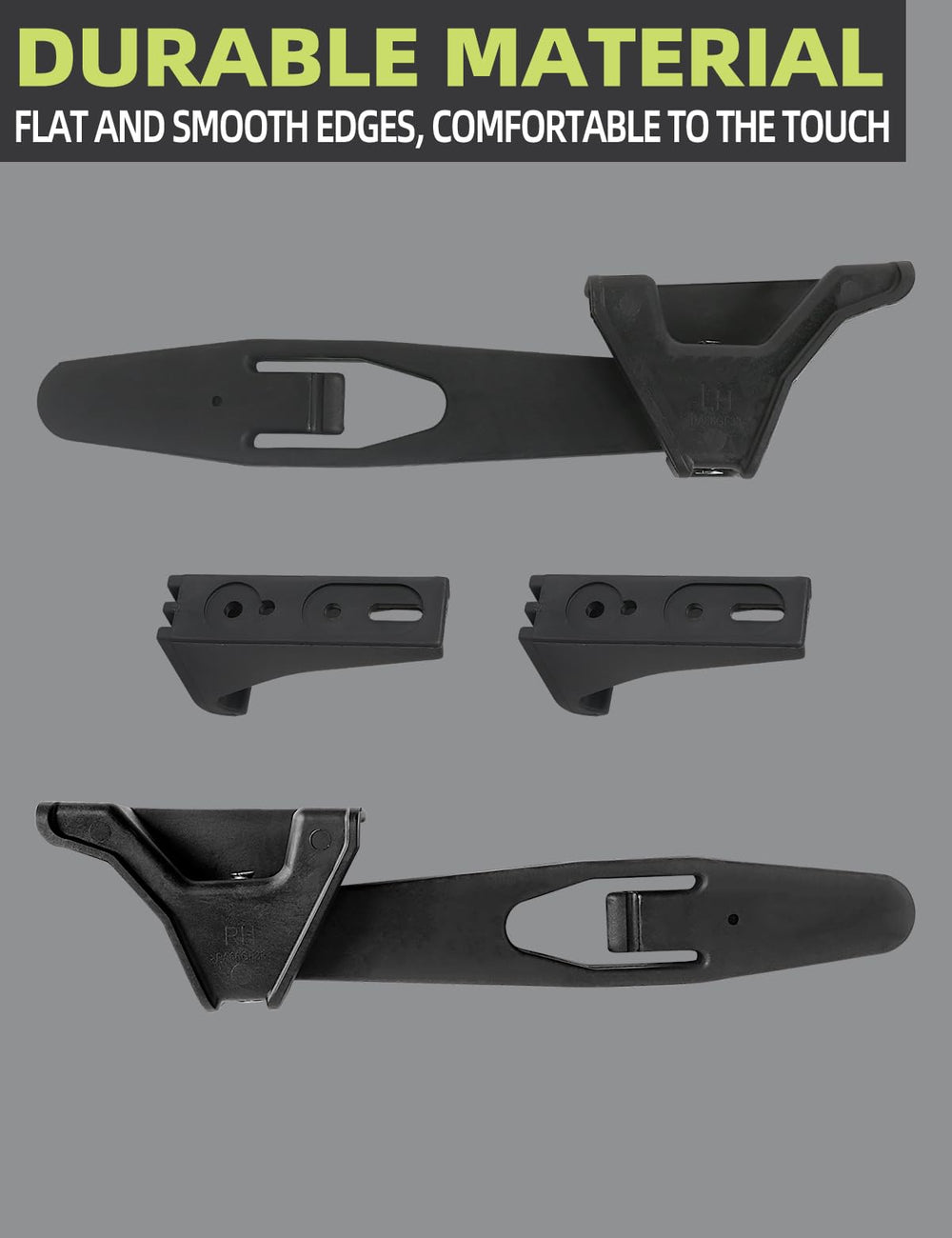 HONFQP hood latch kit packaging image emphasizing 2-piece set.
