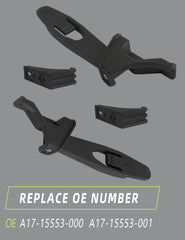 HONFQP left-hood side latch demonstrates simple installation on Freightliner Columbia.