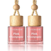 HoogaLife car air freshener diffuser with pink sparkle for a long-lasting fresh ride