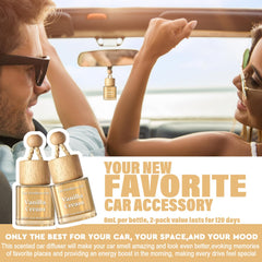 HoogaLife easy-install hanging car diffuser ready for use