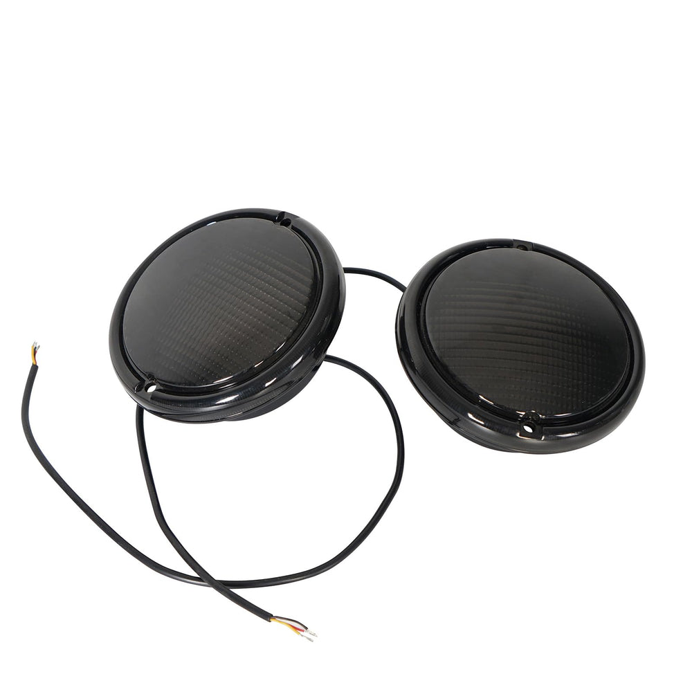 Hooke Road waterproof LED DRL and turn signal lights withstand rain and spray.