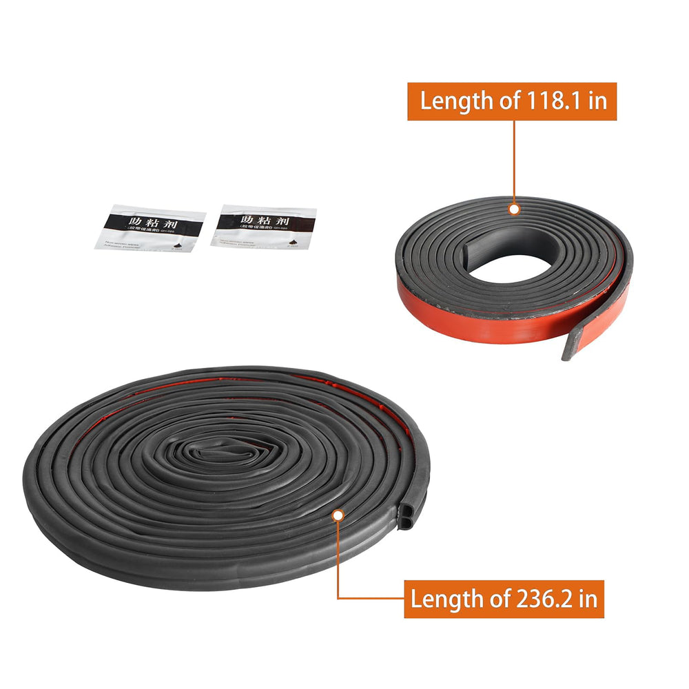 Hooke Road no-tools installation with double-sided tape for quick fit.