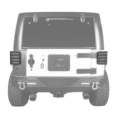 Back view shows pairing on both taillights for balanced protection