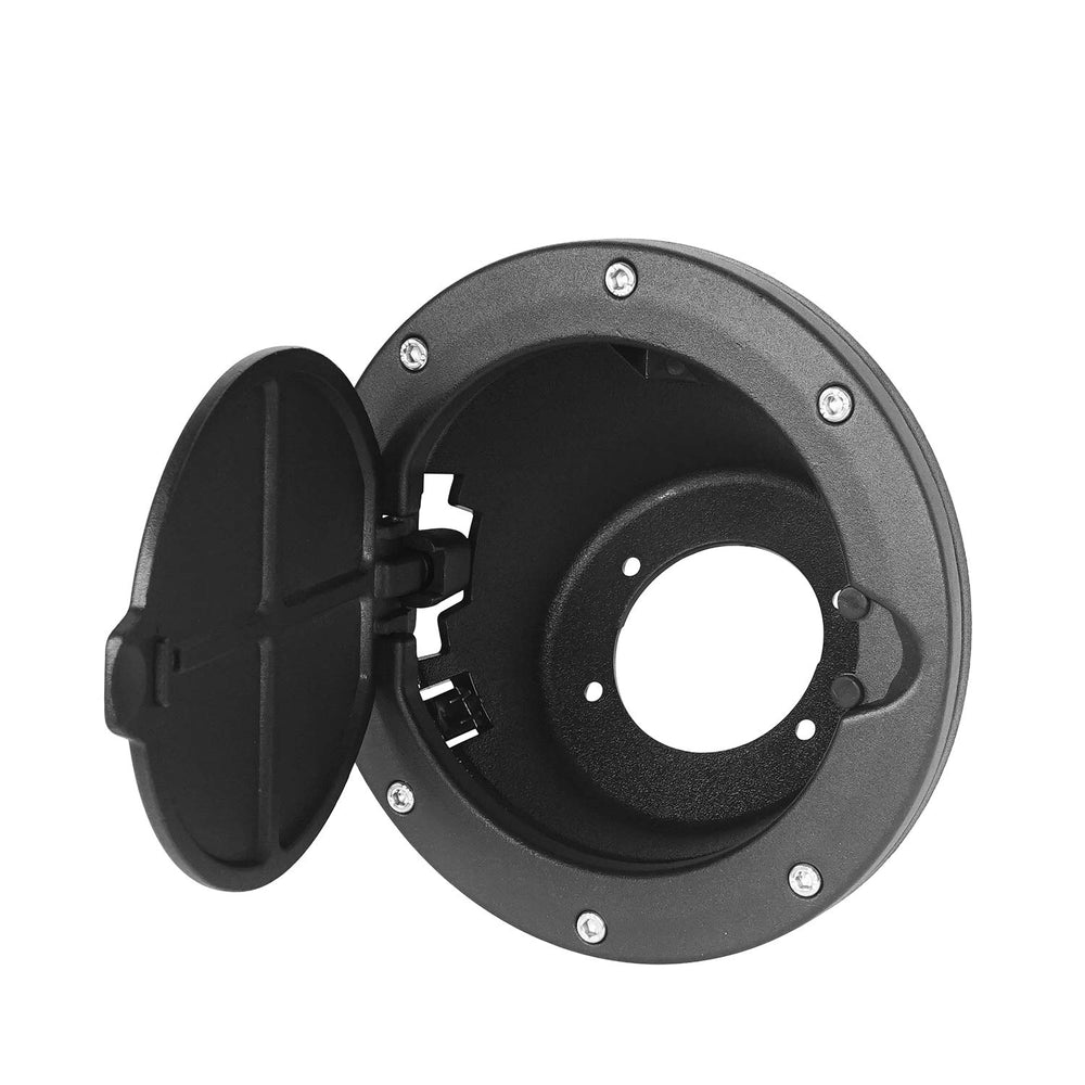 Hooke Road snug-fit fuel door sits over the gas cap opening.