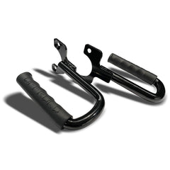 Hooke Road TJ front grab handle in action during off-road entry.