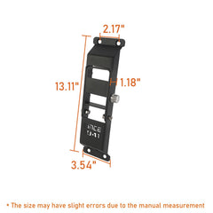 Fits Jeep Wrangler JK 2007-2018 two or four-door models.