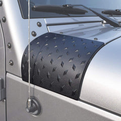 Hooke Road Jeep Wrangler JK cowl protection in matte black finish