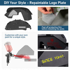 Hooke Road JK inner fender liner with included hardware for quick bolt-on install