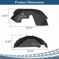 Hooke Road Wrangler JK inner liner reduces debris intrusion for cleaner undercarriage