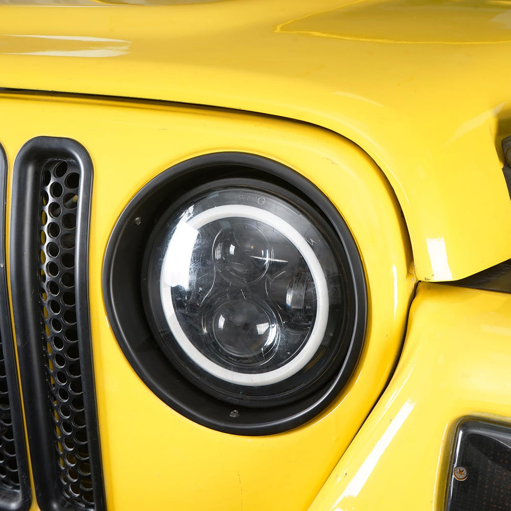 Close-up of Hooke Road TJ bezels showing durable ABS construction.