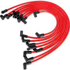 HOOTO 10.5mm spark plug wires kit for HEI BBC SBC engines, improved ignition reliability.