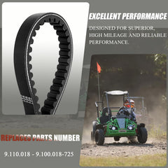 HOOTO 725 drive belt with heat-resistant rubber for endurance