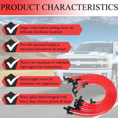 HOOTO heat resistant spark plug wires for demanding driving conditions.