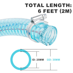 HOOTSUM hose includes 1 inch and 3/4 inch adapters for versatile connections