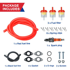 HOOUP PZ20 fuel filter and spring clips ready for robust assembly