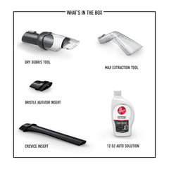 Hoover CleanSlate compatible hose attachment enables easy tool switching.